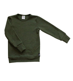 Merino Wool Shirt Dark Green