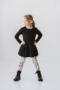 Kids' Frill Dress Black