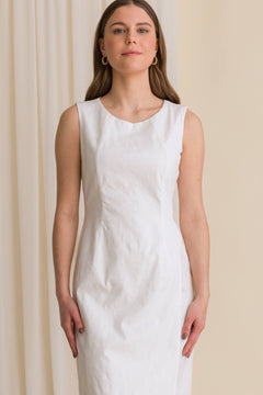 Laura Cotton Dress White