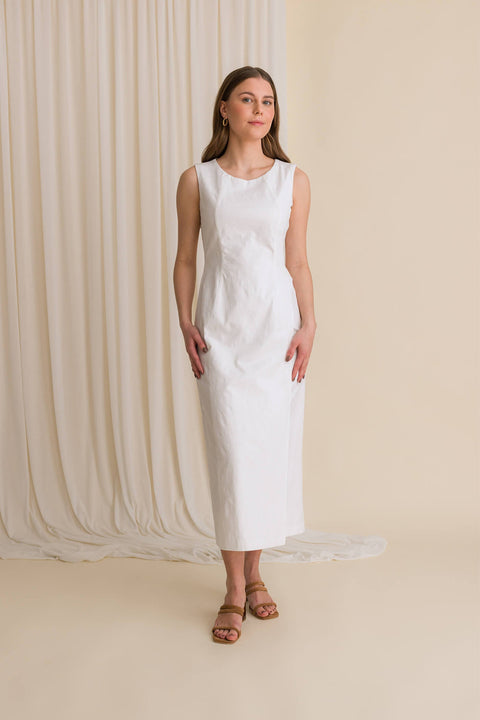 Laura Cotton Dress White