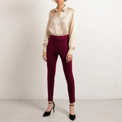 Punta di Roma Leggings Cabernet Red