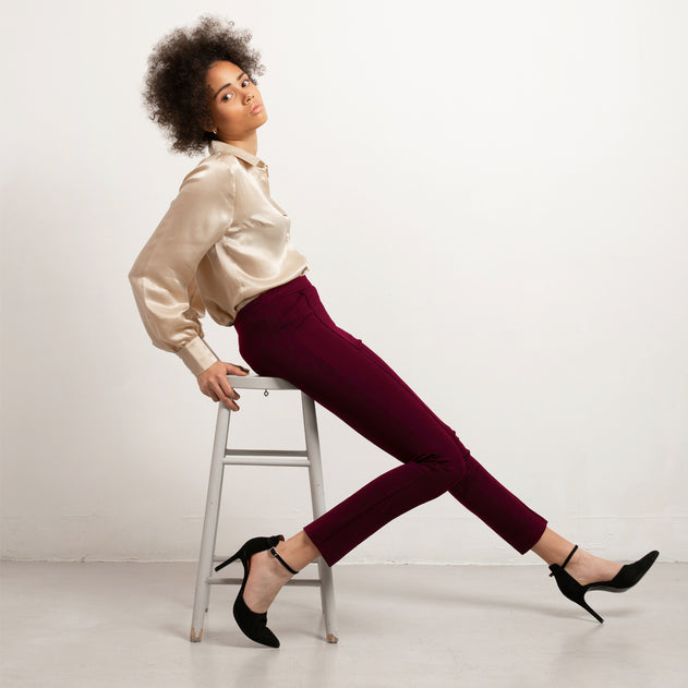 Punta di Roma Leggings Cabernet Red