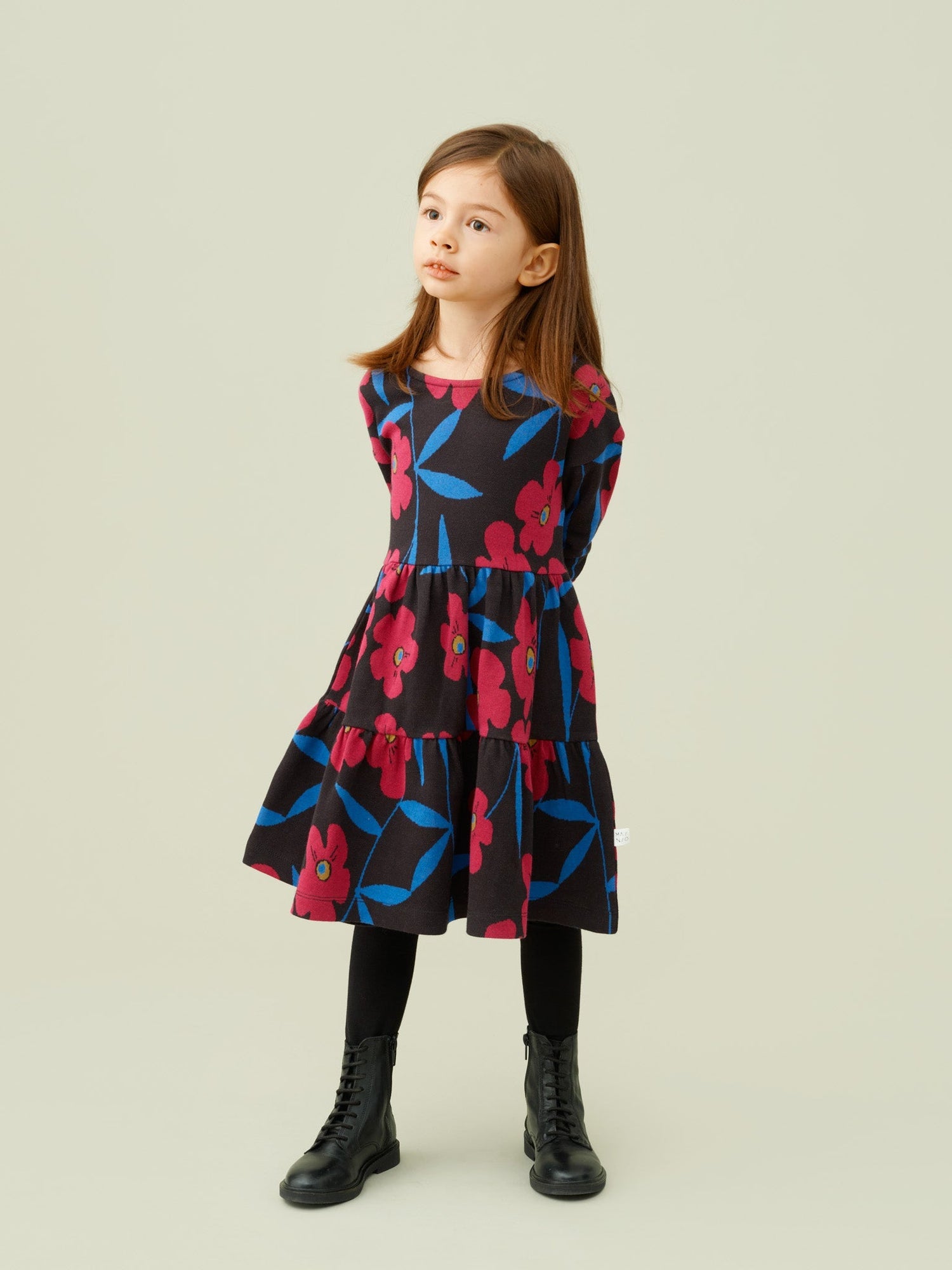 Kids' Mysterious Blooms Jacquard Dress