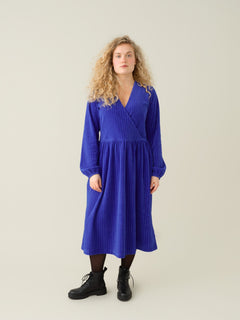 Women's Velour Dress Dazzling Blue