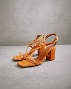 Manhattan Spritz Heel Sandal Orange