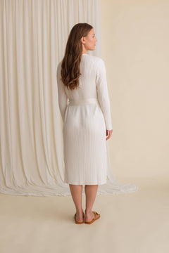 Marcia Knit Dress Off White