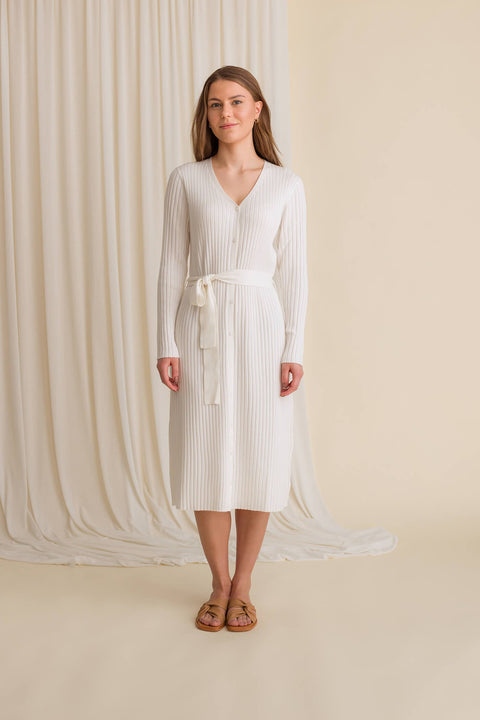 Marcia Knit Dress Off White