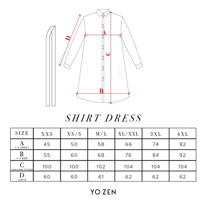 YO ZEN - Shirt Dress Origami Swan