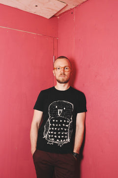 Men's Owl T-Shirt Black