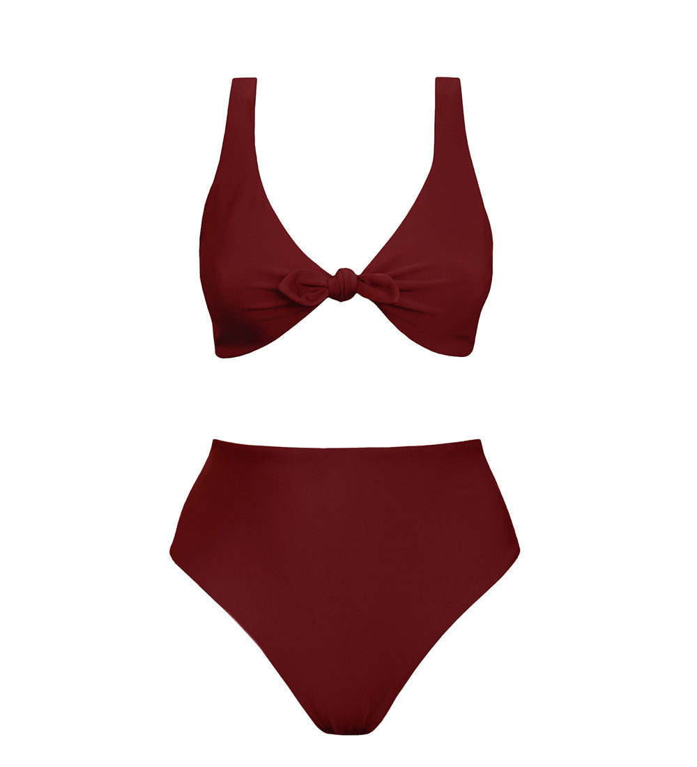 Line + Skyline High Bikini Set