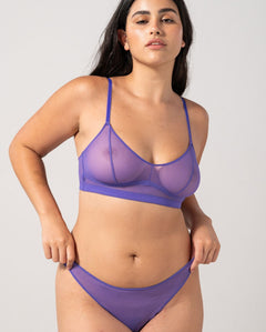 Mesh Balconette Lilac