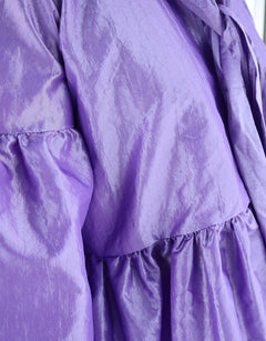 Lush Shirt Bow Collar Lavender