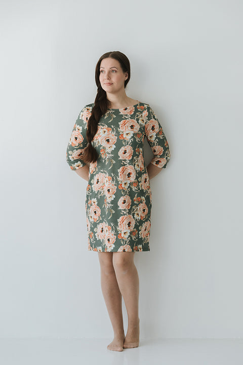 Boxy Tunic Villiruusu Sage Green