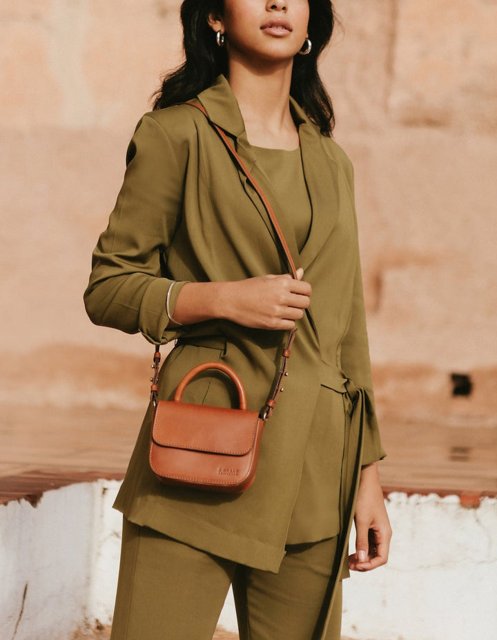  - Nano Bag Classic Leather Cognac