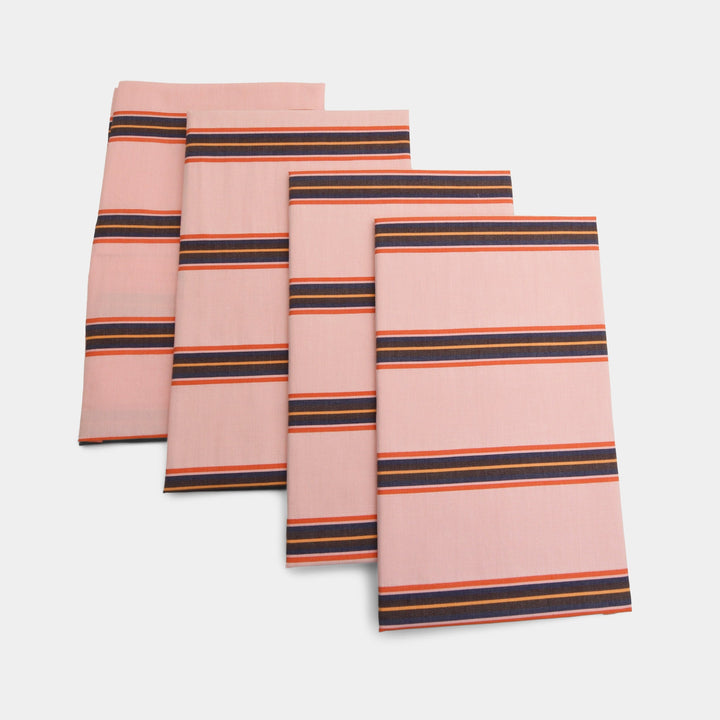 Homehagen - Cotton Napkins Pink Stripe