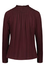 Voglia - Nikoletta High Collar Blouse Plum Red, image no.2