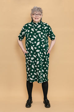 Alppiruusu Merino Wool Dress Green