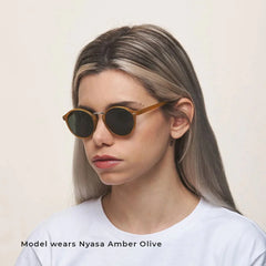 Nyasa Sunglasses Fossil Olive
