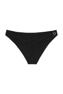 Batur Ruched Bikini Bottom Nero