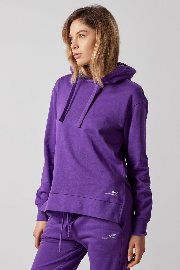 Women's Sweatsuit Set With Slits Violet