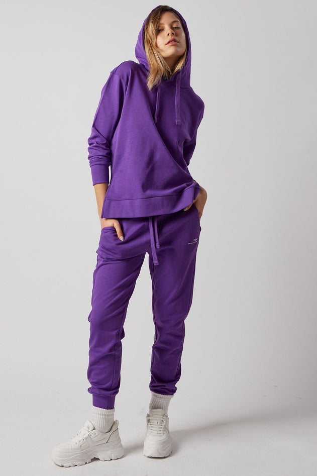 Women's Sweatsuit Set With Slits Violet