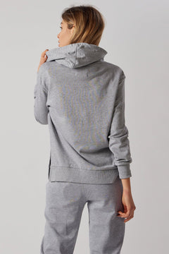 Women's Sweatsuit Set With Slits Grey