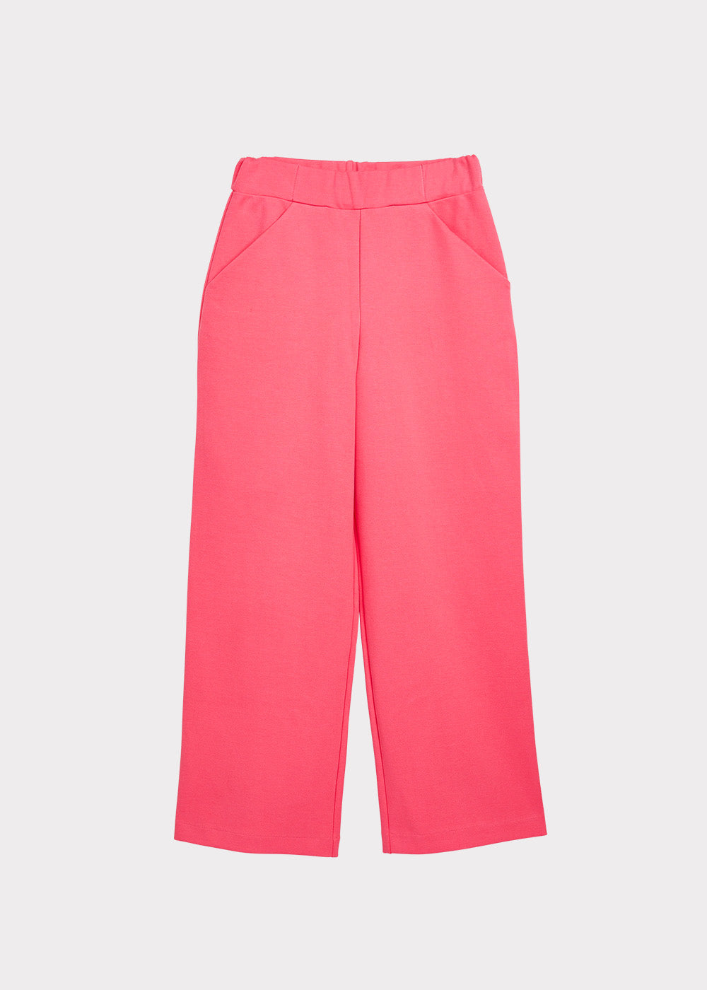 Wide Leg Long Trousers Coral Red