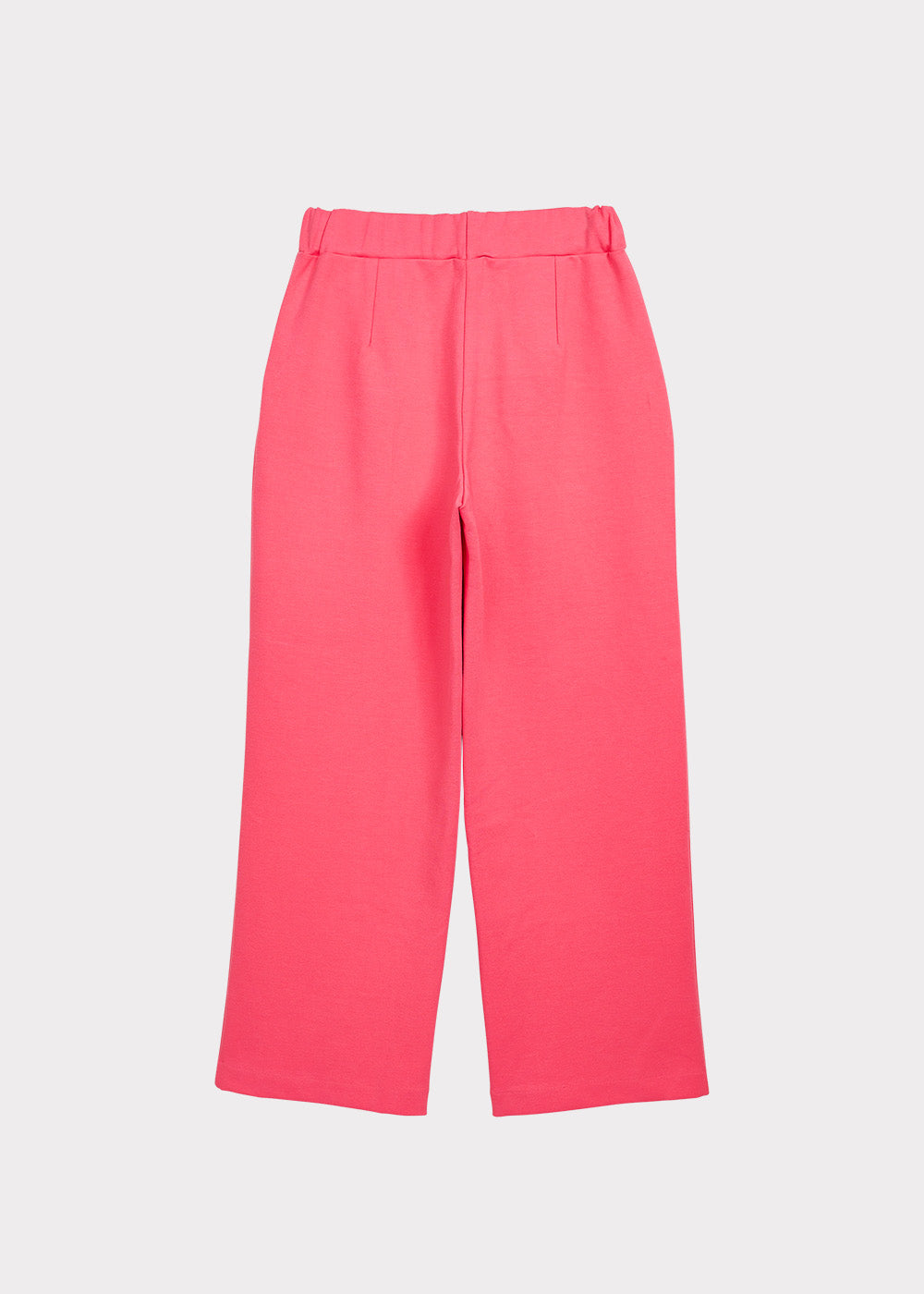 Wide Leg Long Trousers Coral Red