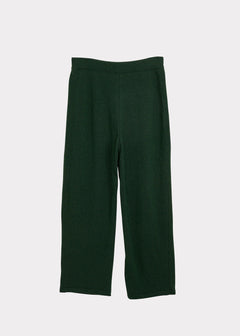 Soft Wool Pants Forest Green