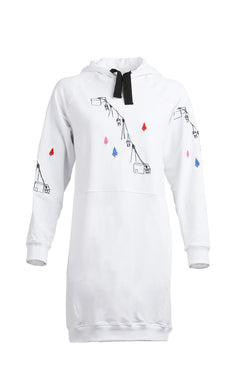 Parad Hooded Sweatshirt Dress Ski Lift