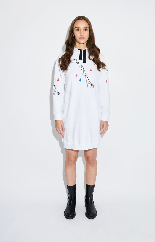 Parad Hooded Sweatshirt Dress Ski Lift