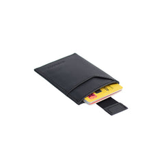 Persimmon Slim Vegan Card Holder Black