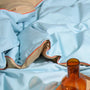  - Cotton Sateen Baby/Junior Bedding Set Light Blue-Khaki, image no.2