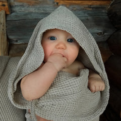 Pielpa Hooded Towel Hemp Waffle