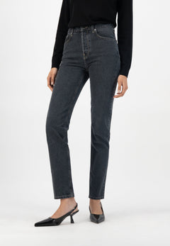 Piper Straight Jeans Used Black