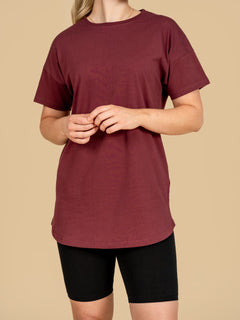 Kanerva Long T-Shirt Dark Red