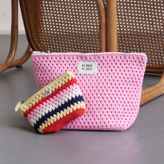 Blossom Crochet Pouch Large