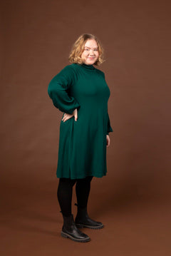 Puffi Merino Dress Green