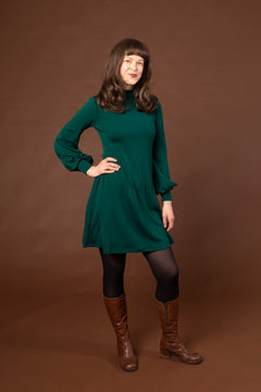 Puffi Merino Dress Green