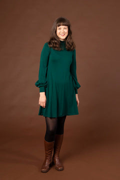 Puffi Merino Dress Green