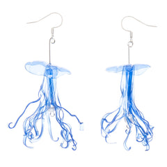 Blue Jellyfish Drop Earrings