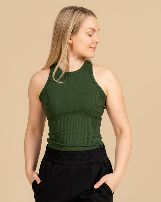 RIVA Clothing Sleeveless Top Forest Green