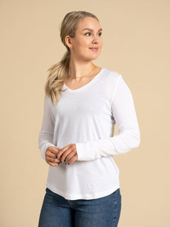 Aava Long Sleeve Shirt White