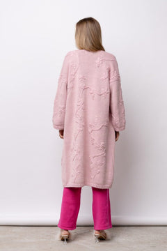 Rosa Long Cardigan Light Pink