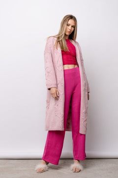 Rosa Long Cardigan Light Pink