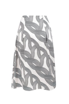 Dulce Printed Asymmetrical Skirt