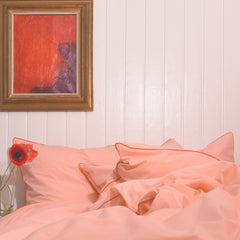 Cotton Percale Pillowcase Pink