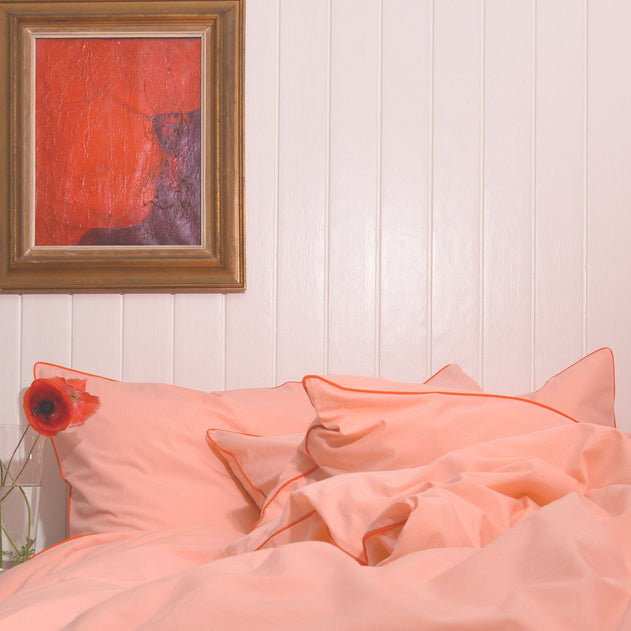 Cotton Percale Pillowcase Pink