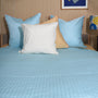 Homehagen - Bedspread Pale Blue & Khaki, image no.2