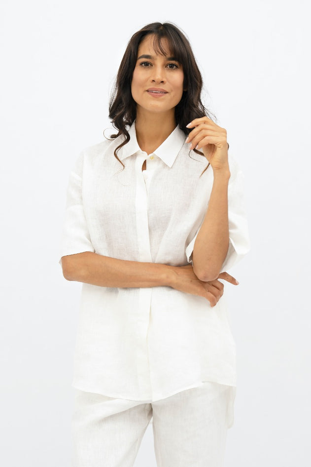 Seville Short Sleeve Shirt White